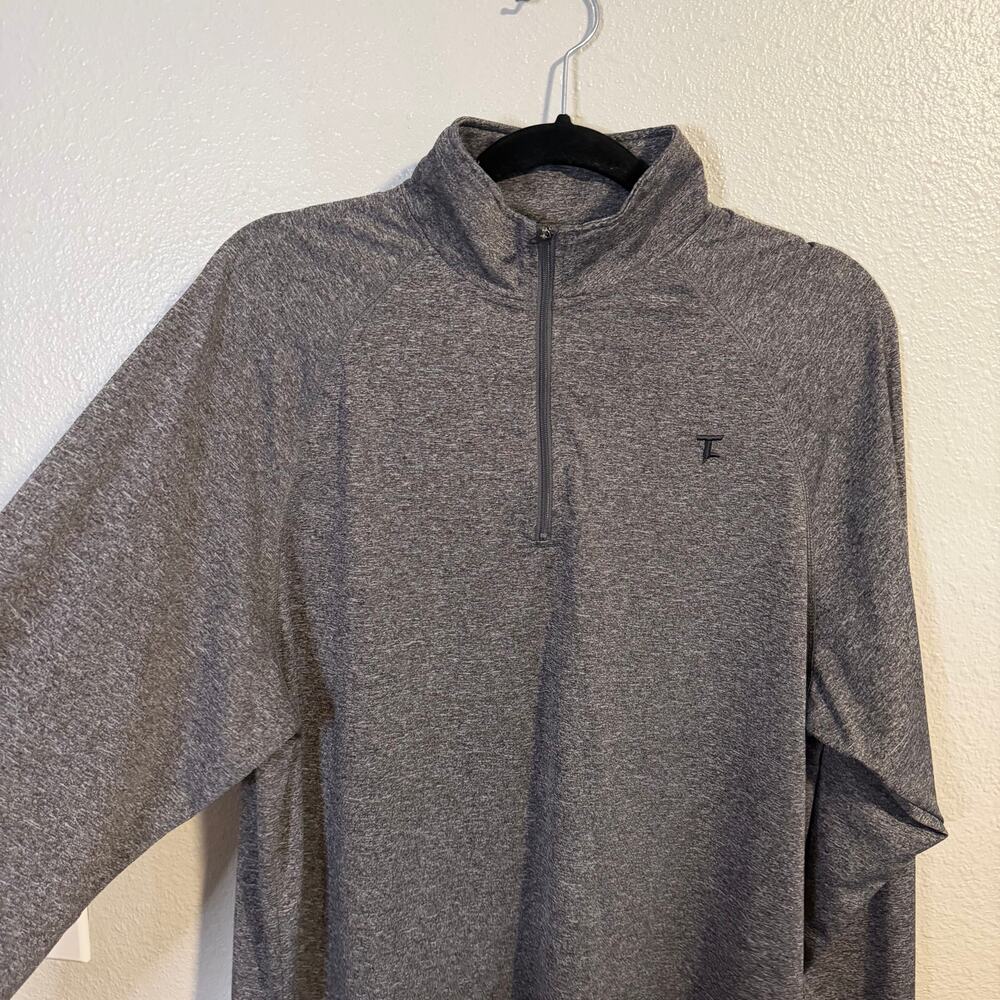 Panhandle Western Athletic Gray 1/4 Zip Pullover Men's Size M